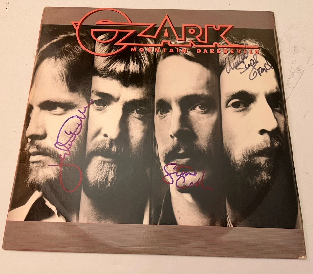 Ozark Mountain Daredevils Signed LP BAS Guaranteed Supe Steve & John OMD