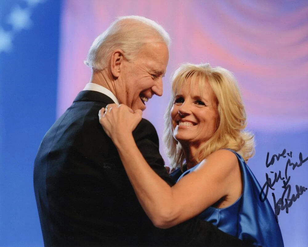 President Joe Biden & Jill Biden Signed Autograph 8x10 Photo Photograph ACOA COA