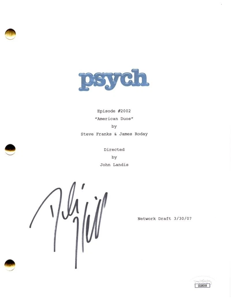 Dule Hill Signed Autograph Psych Full Script Screenplay - Gus Guster w/ JSA COA