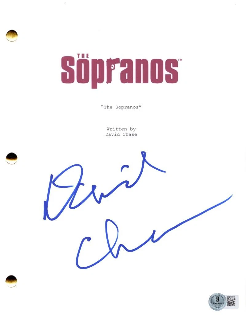 David Chase Signed Autograph The Sopranos Pilot Script Screenplay w/ Beckett COA