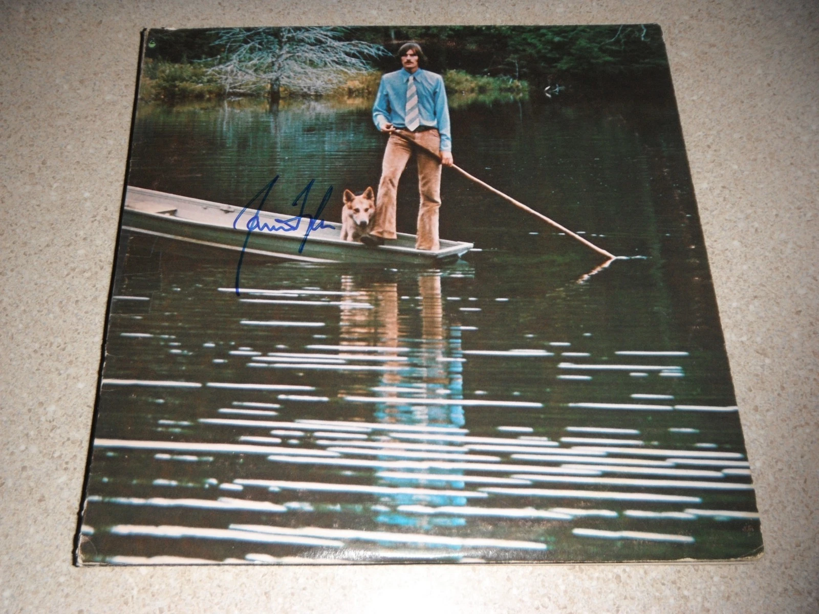 JAMES TAYLOR SIGNED ONE MAN DOG VINYL ALBUM LEGEND!!