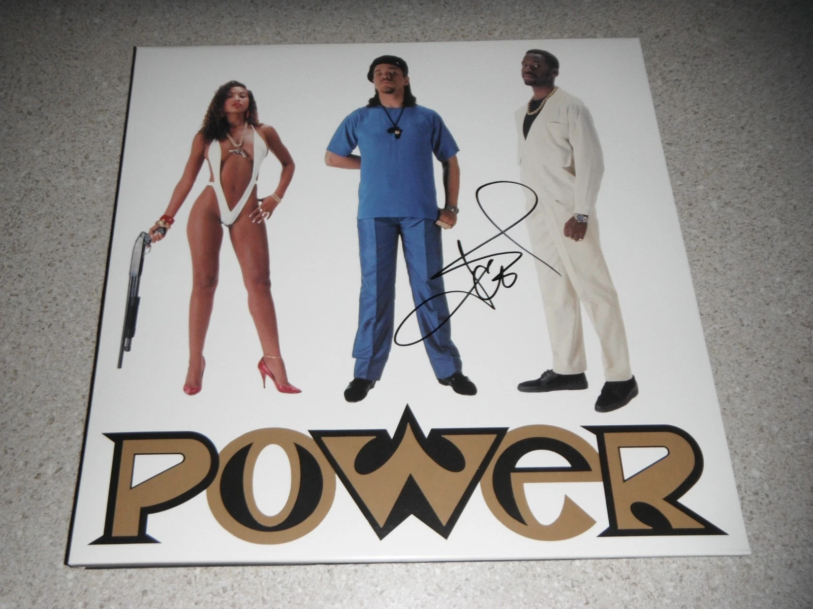 ICE T SIGNED POWER ALBUM LEGEND!! LAW AND ORDER SVU