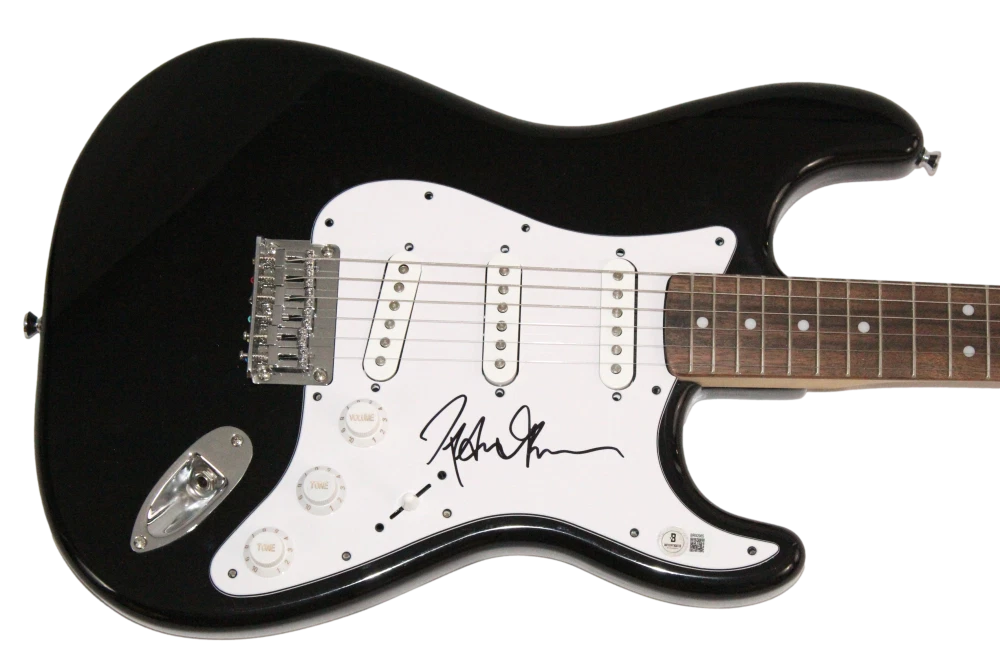Peter Frampton Signed Autograph Full Size Black Electric Guitar w/ JSA COA