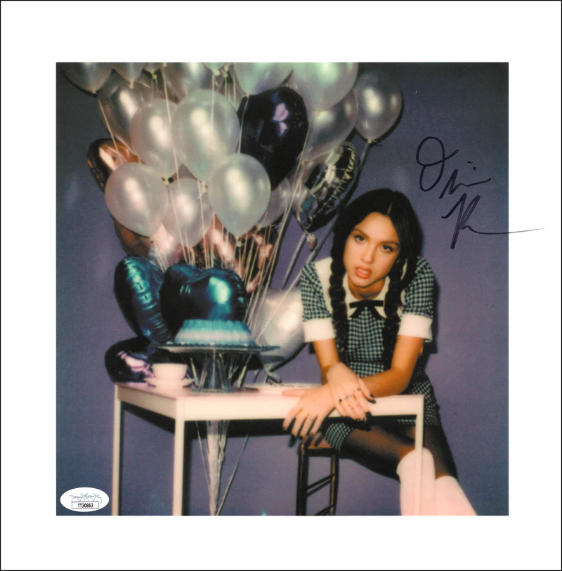 Olivia Rodrigo Signed Autograph 12x12 Guts Album LP Vinyl Record Insert JSA COA
