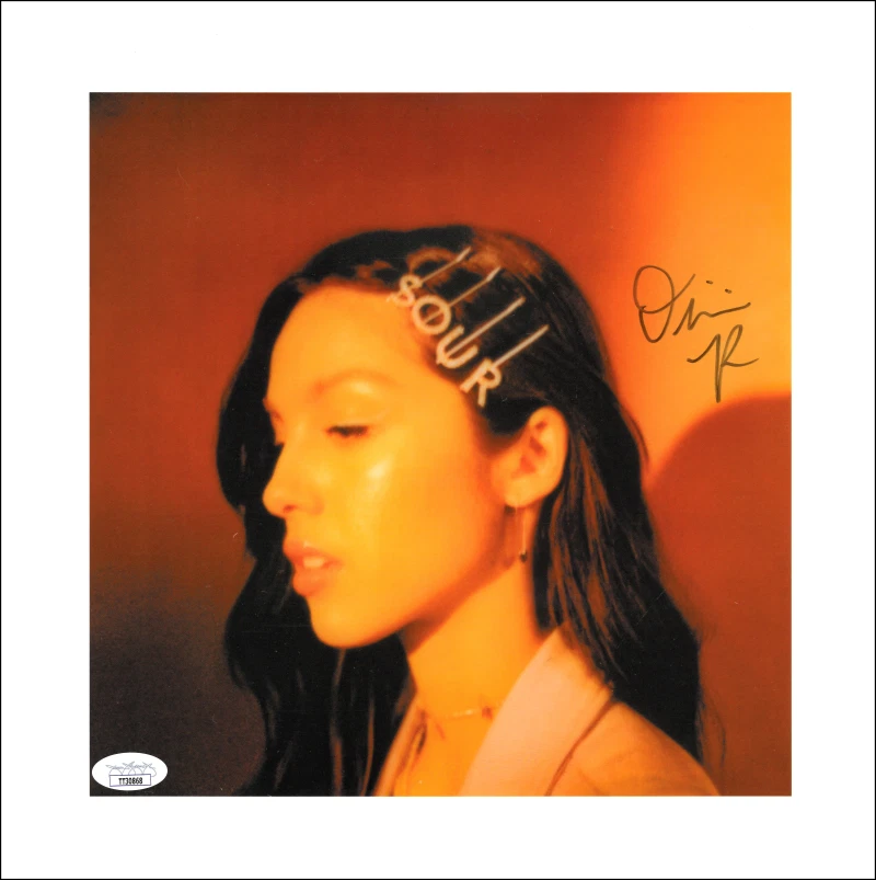 Olivia Rodrigo Signed Autograph 12x12 Guts Album Insert - RARE Version - JSA COA