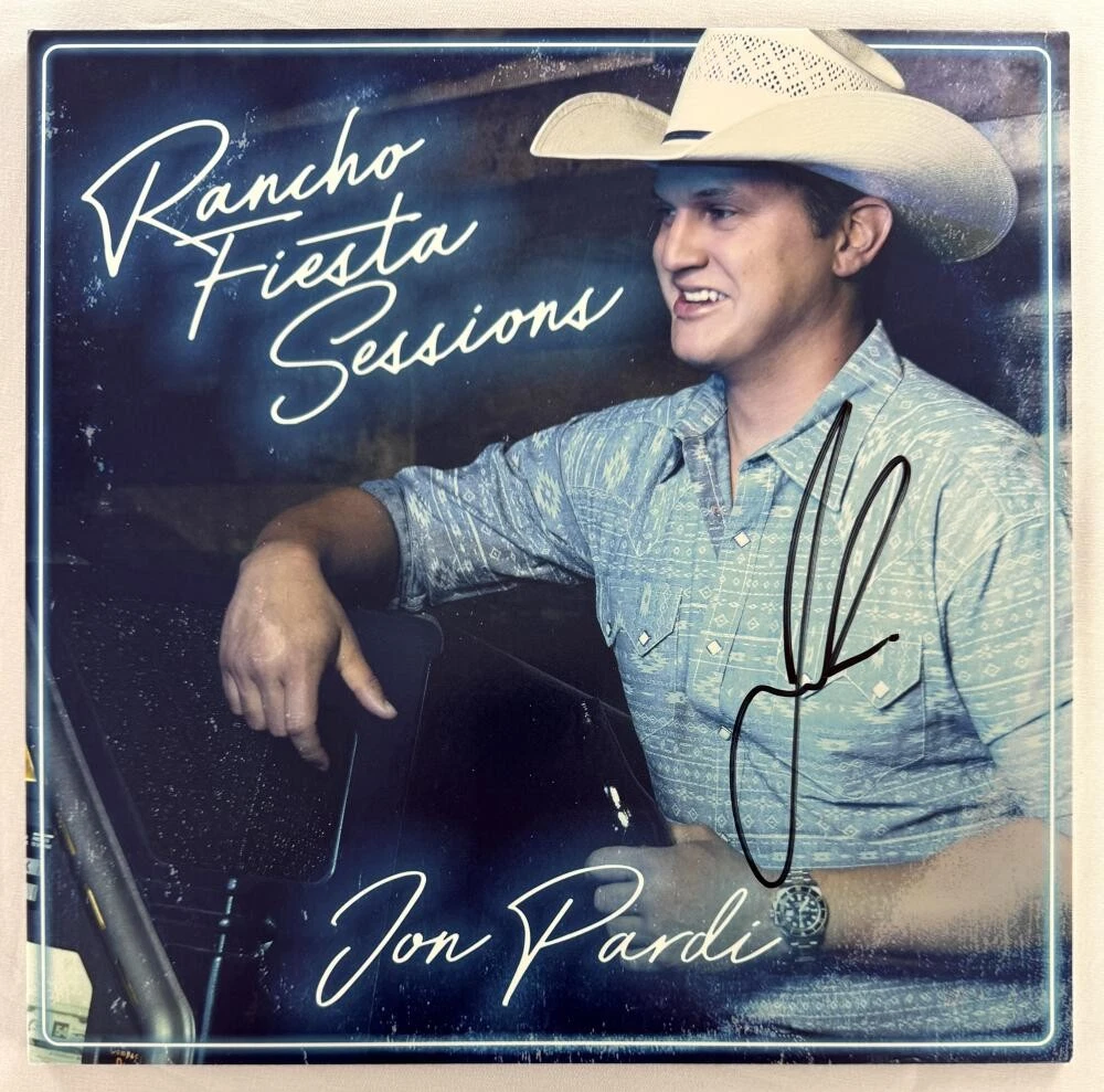Jon Pardi Signed Autograph Album Vinyl Record LP - Rancho Fiesta Sessions w/ JSA