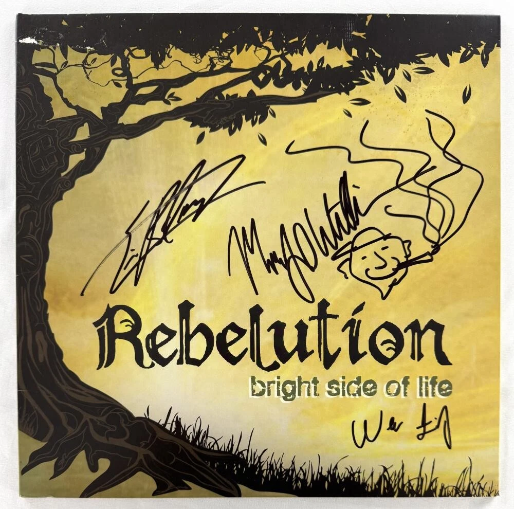 Rebelution Band x3 Signed Autograph Album Vinyl Record w/ Amazing Sketch JSA COA