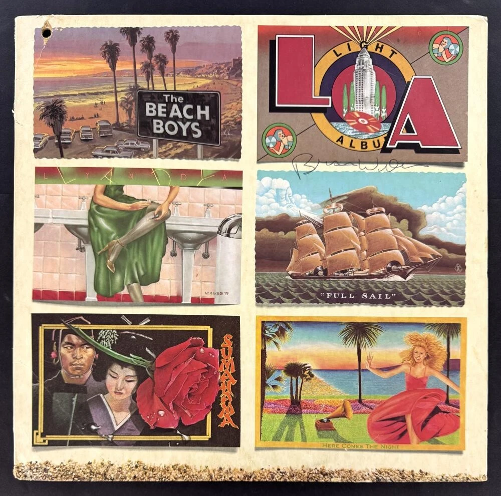 Brian Wilson Beach Boys Signed Autograph Album Vinyl Record - Full Sail JSA COA