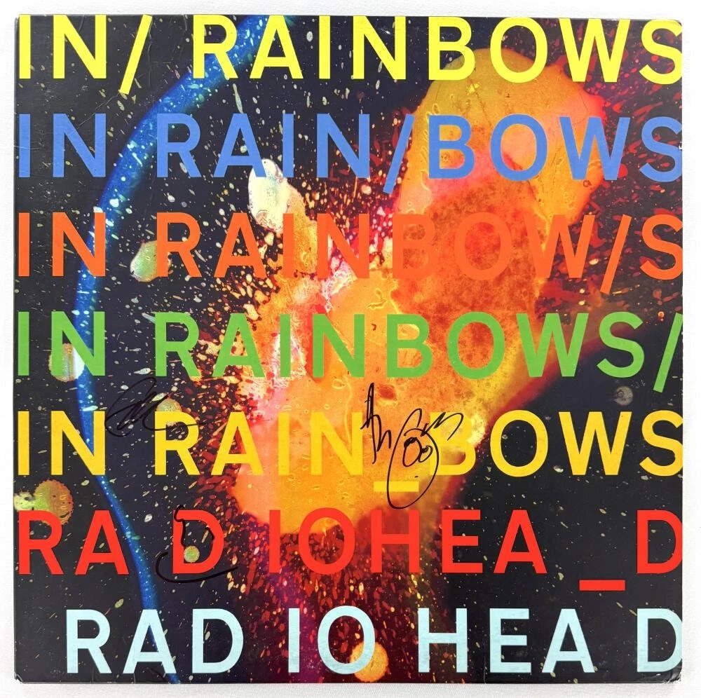 Thom Yorke +2 Radiohead Signed Autograph Album Vinyl Record LP w/ JSA COA