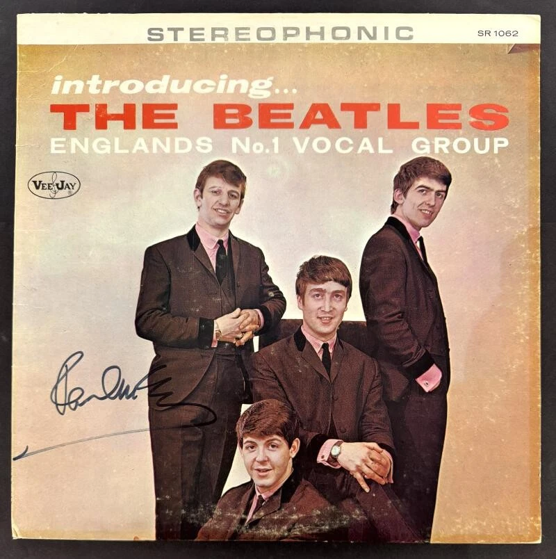 Paul McCartney Signed Autograph Album Vinyl Record - Introducing The Beatles JSA