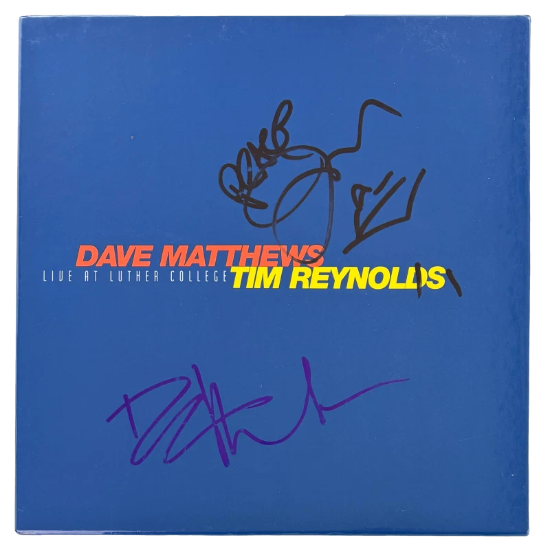 Dave Matthews & Tim Reynolds Signed AutograpH Luther College Album Boxed Set COA