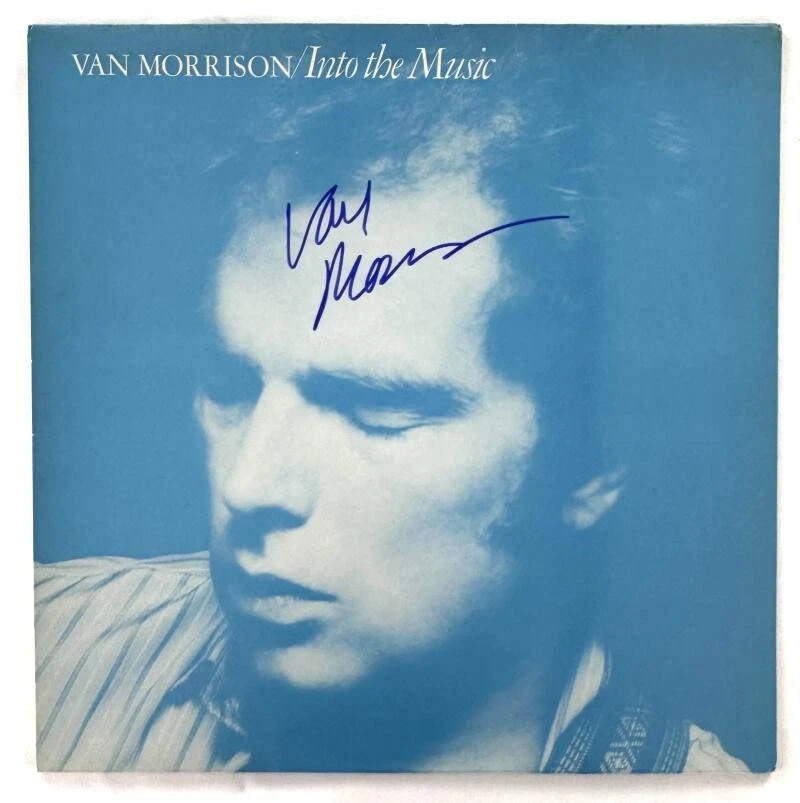 Van Morrison Signed Autograph Album Vinyl Record Into the Music w/ Beckett COA