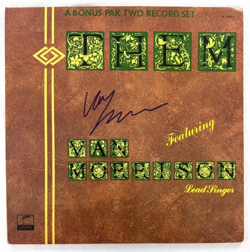 Van Morrison Them Signed Autograph Album Vinyl Record LP - Rare! w/ Beckett COA