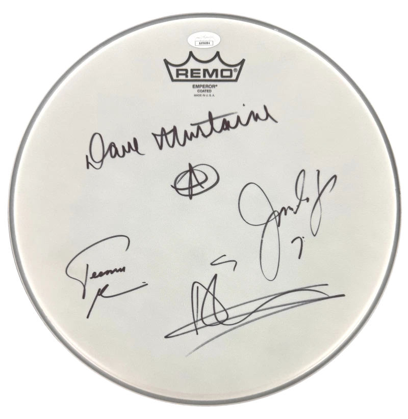 Megadeath Full Band Signed Autograph 12