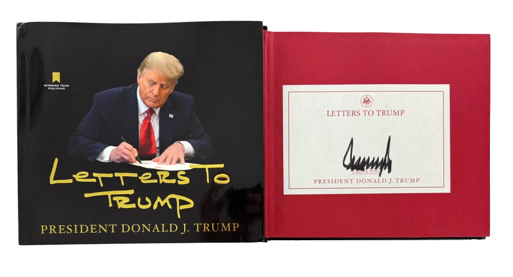 President Donald Trump Signed Autograph Letters to Trump Book - MAGA w/ JSA COA