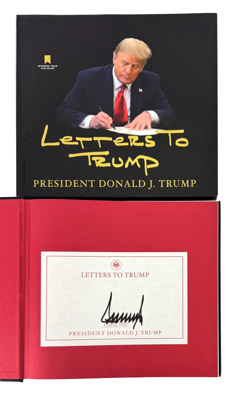 President Donald Trump MAGA Signed Autograph Letters to Trump Book w/ JSA COA