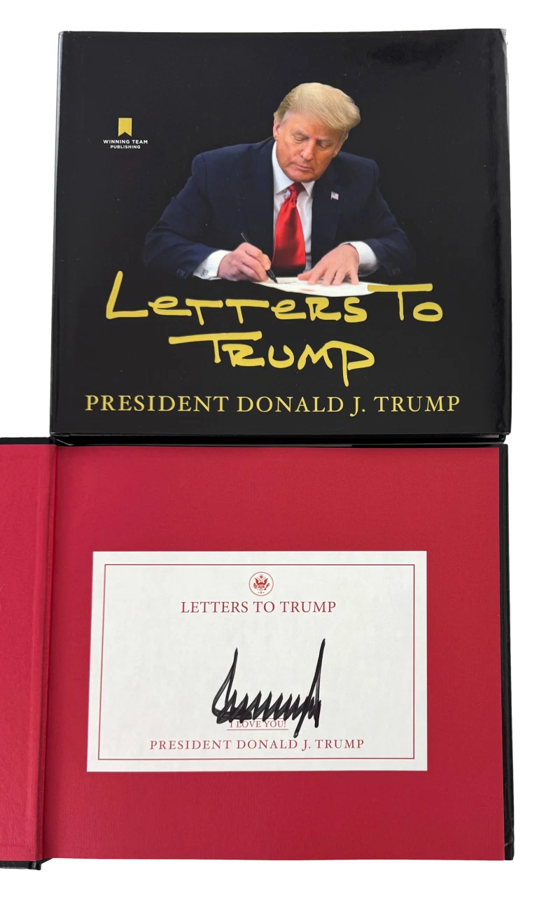 President Donald Trump MAGA Signed Autograph Letters to Trump Book - JSA COA