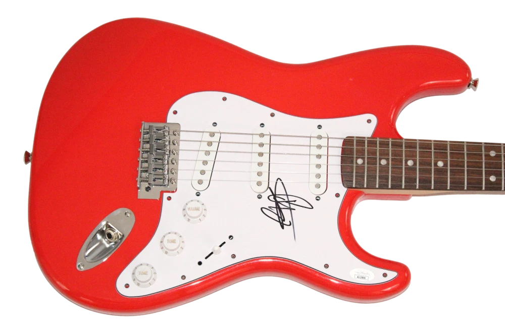 Pat Smear Foo Fighters Signed Autograph Full Size Red Electric Guitar w/ JSA COA
