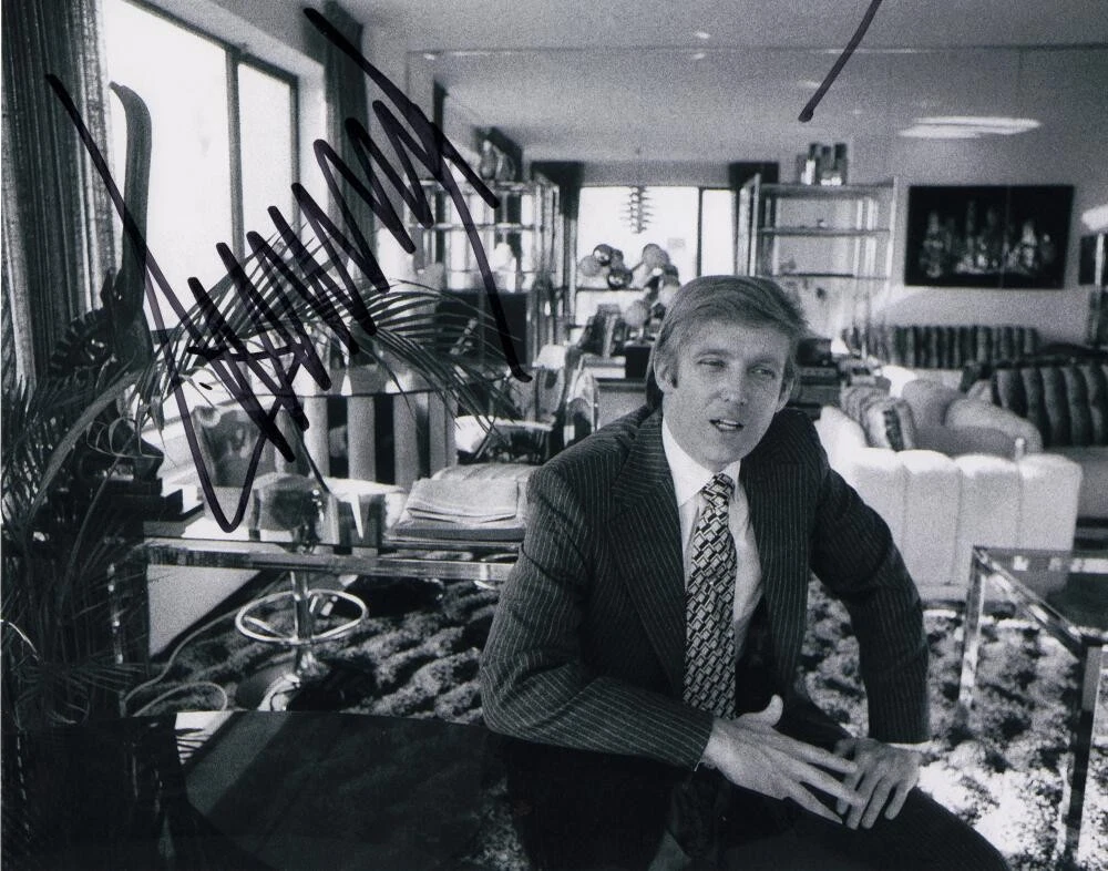 President Donald Trump Signed Autograph 8x10 Photo - Young MAGA Leader JSA COA