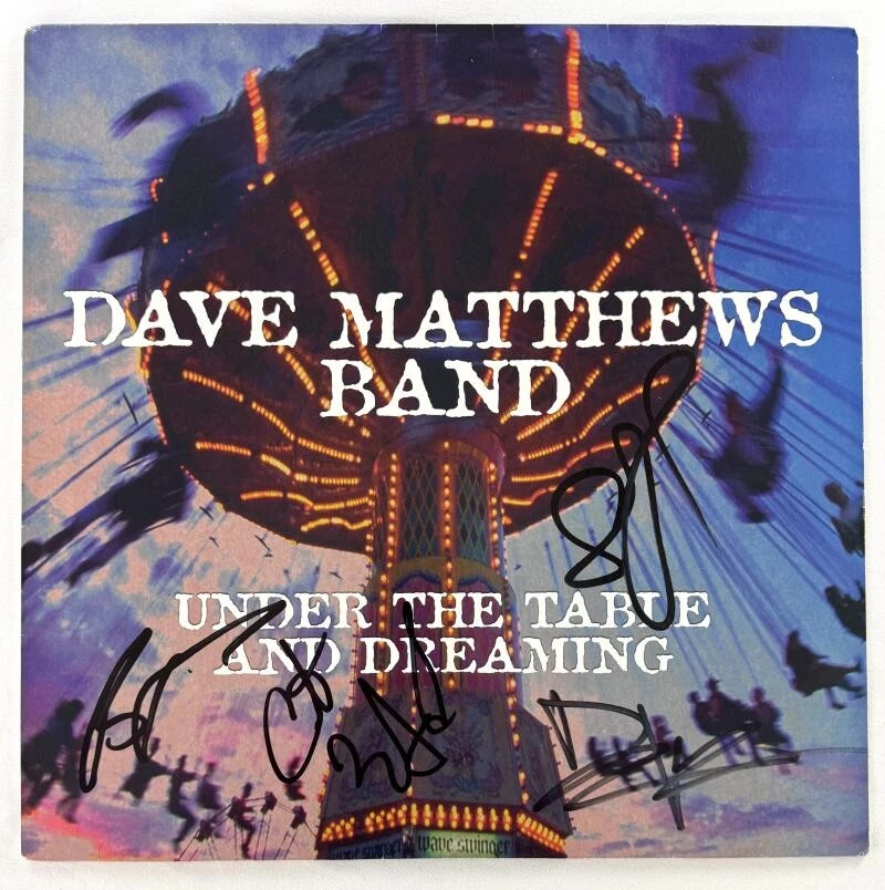 Dave Matthews Band Signed Autograph Album Record LP Under the Table Dreaming JSA