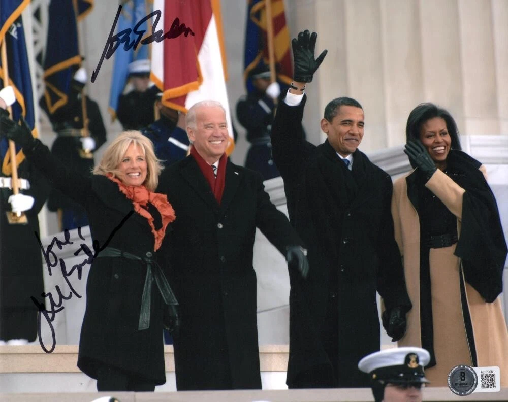 President Joe Biden & Jill Biden Signed Autograph 8x10 Photo - Beckett COA