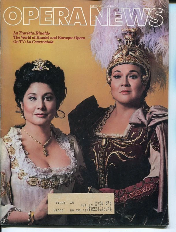 Marilyn Horne Benita Valente George Frideric Handel Kiri Te Kanawa Opera News
