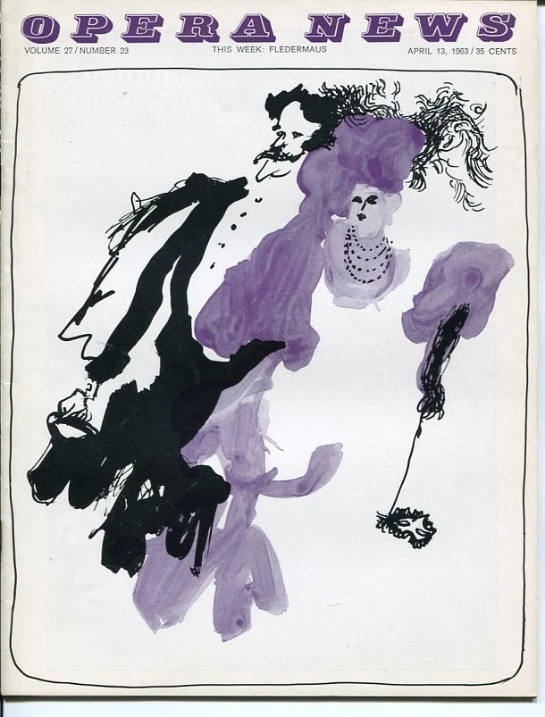 Rolf Liebermann Dino Formichini Howard Dietz Anna Pavlova April 1963 Opera News