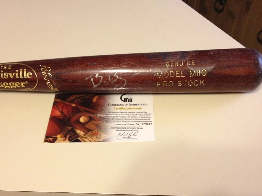 Brian Bogusevic Houston Astros Rookie 1st Round Draft Pick Signed Autograph Bat