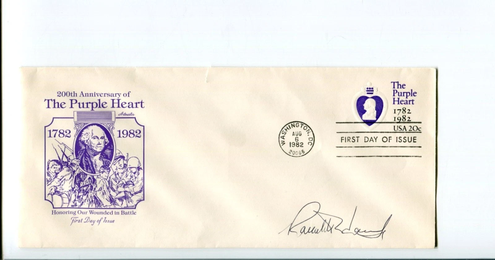 Lieutenant General Ranald Adams Jr Air Force 408th Fighter Commander Signed FDC