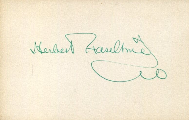 Herbert Haseltine Artist Equestrian Sculptor John Dill Signed Autograph