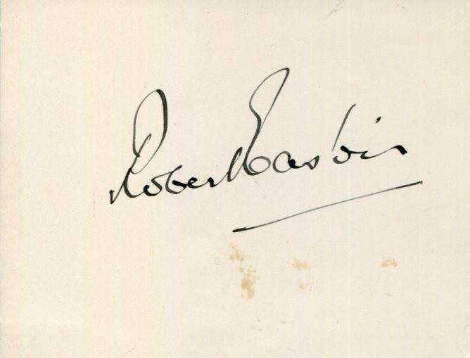 Robert Easton 1930s Royal Opera House Singer Bass Signed Autograph