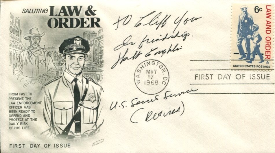 J. Walter Coughlin US Secret Service JFK Assassination Rare Signed Autograph FDC