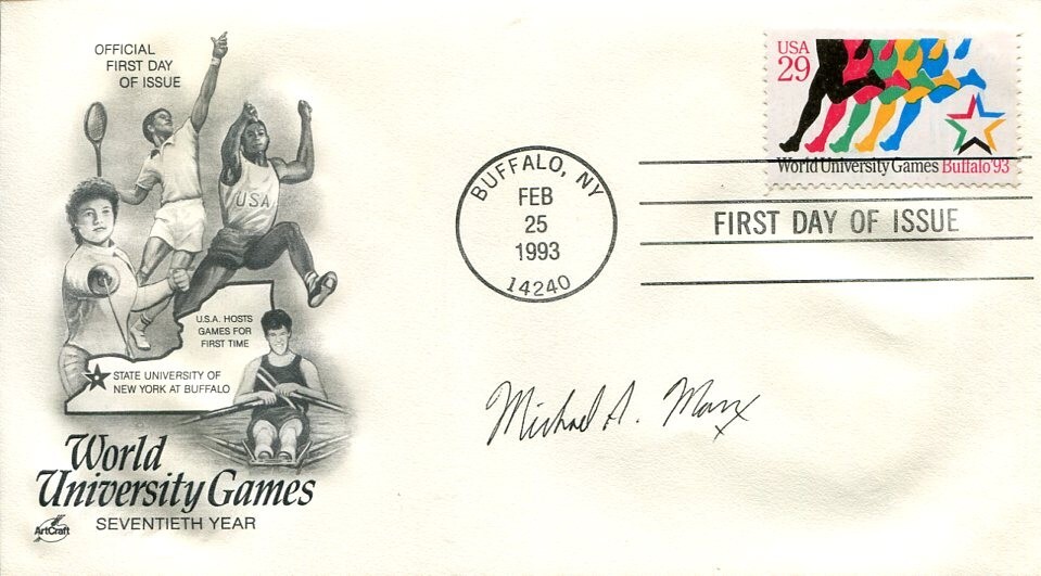 Michael Marx Olympic Fencing HOF Congressional Gold Medal Signed Autograph FDC