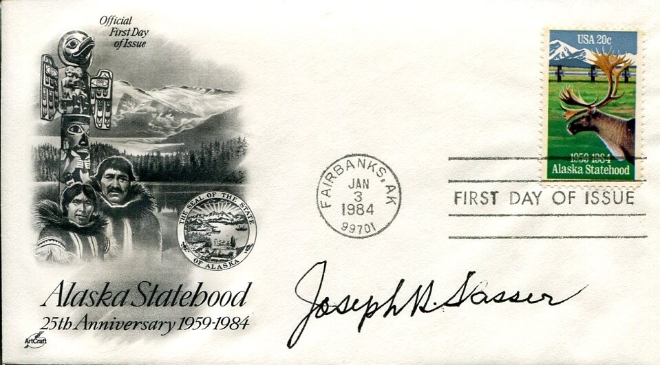 Joseph Sasser WWII War Aleutian Campaign Battle of Attu Alaska Signed Autograph