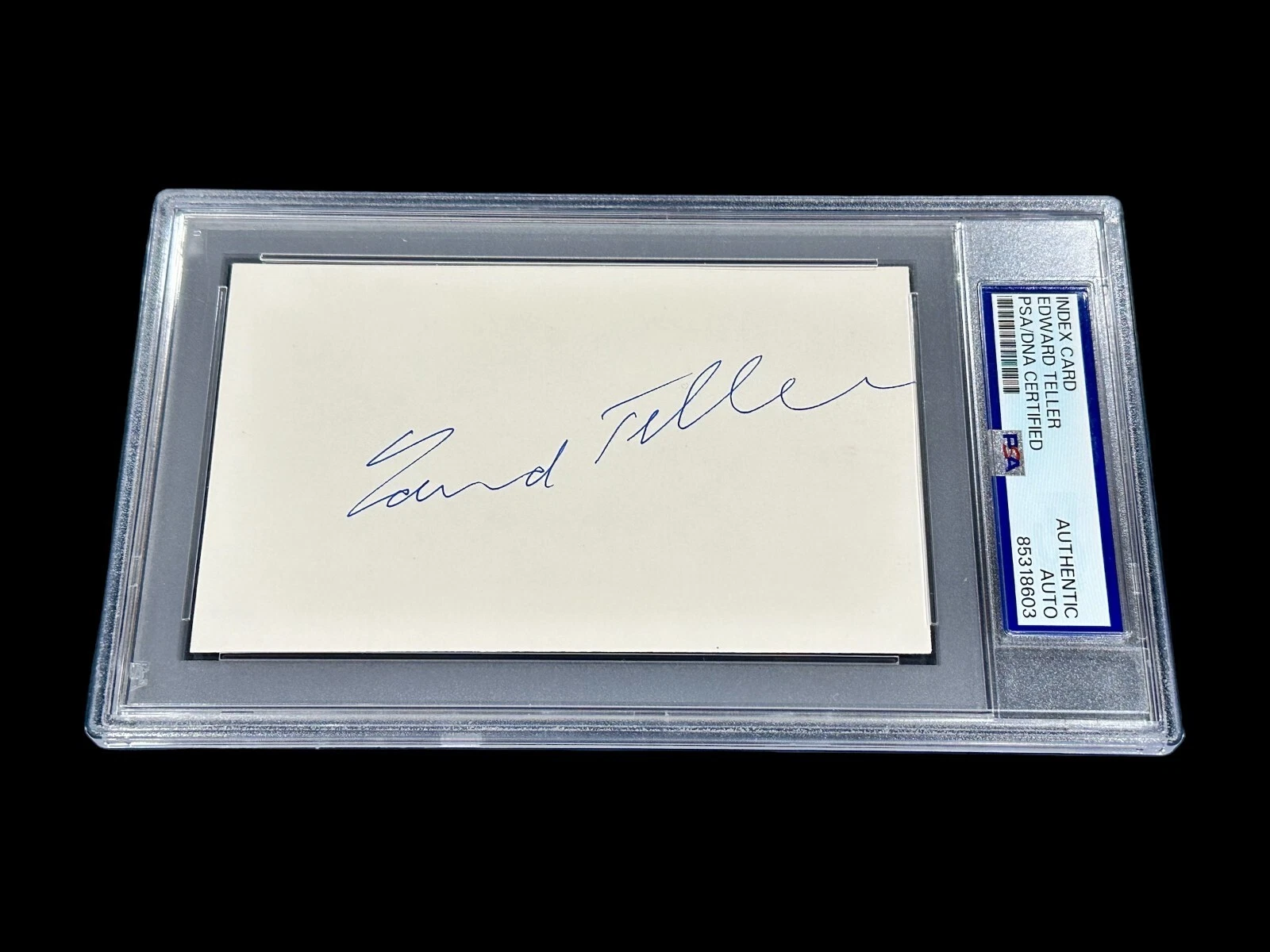 Edward Teller Father of Hydrogen Bomb Physicist Signed Autograph Slab PSA DNA
