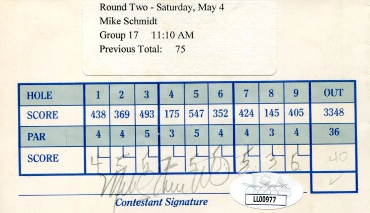 Mike Schmidt Philadelphia Phillies 1980 World Series MVP Signed Autograph JSA