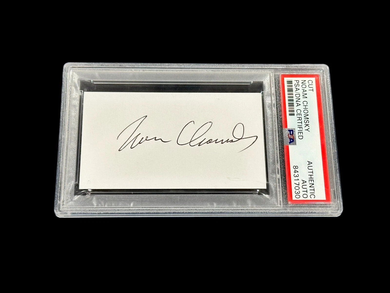 Noam Chomsky Father Modern Linguistics Cognitive Signed Autograph PSA DNA Slab