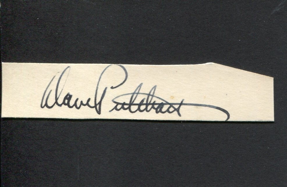 Dave Pritchard Puppeteer Tony Sarg Marionettes Assistant Rare Signed Autograph