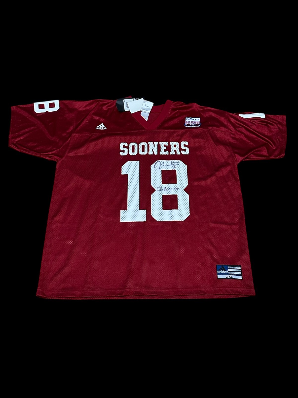 Jason White Oklahoma OU Heisman Winner Signed Autograph National Cham Jersey JSA