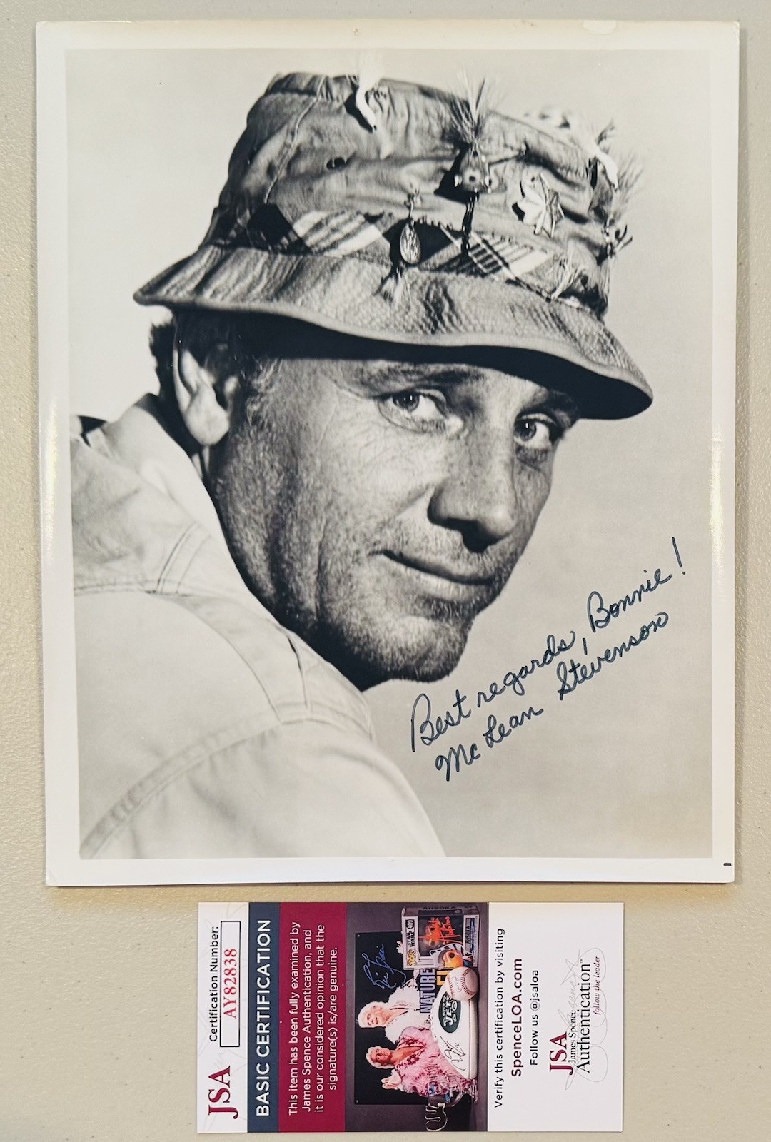 McLean Stevenson Signed Autographed 8x10 MASH Photo JSA Cert M*A*S*H