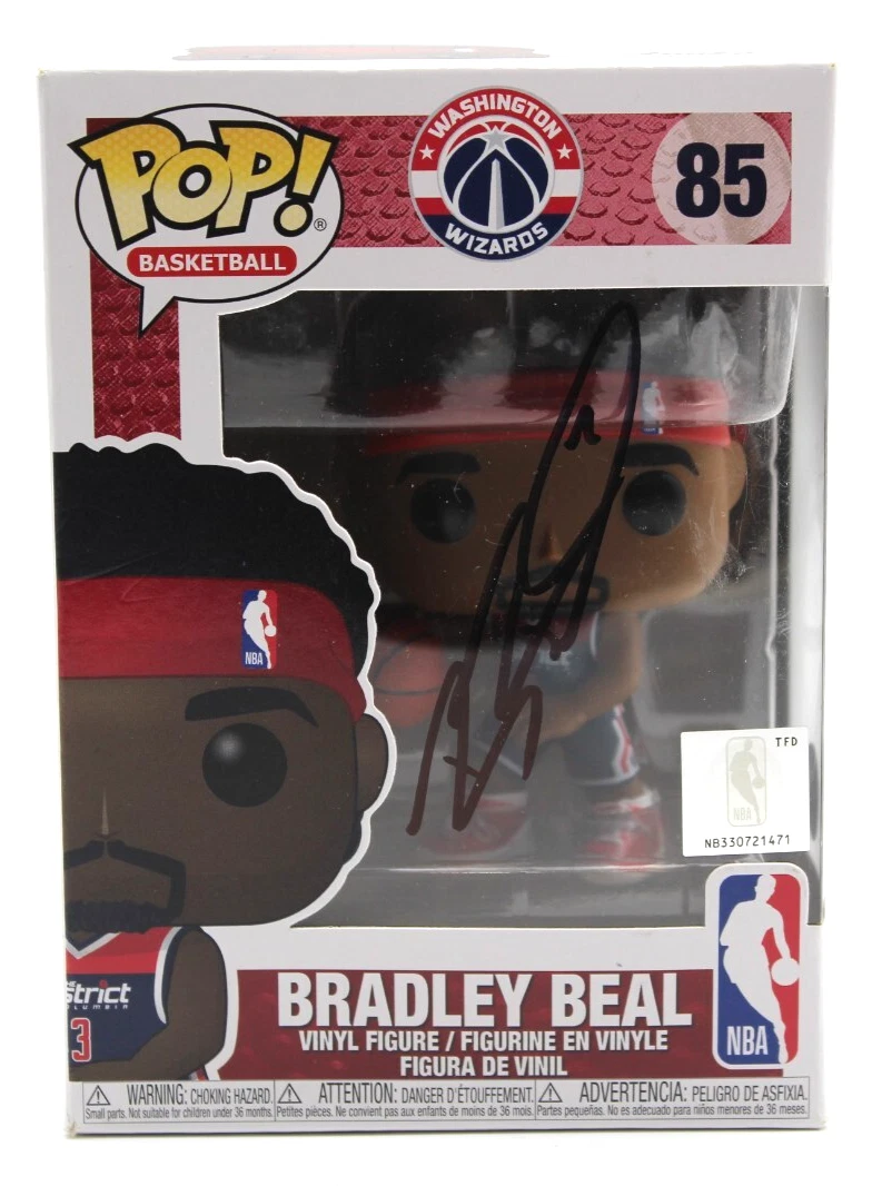 Bradley Beal Signed Washington Wizards NBA Funko Pop 85 w/Beckett COA BR25985