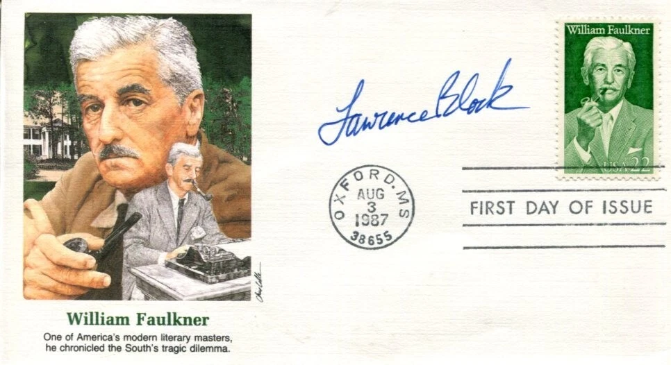Lawrence Block Famous Mystery Author Signed Autograph FDC