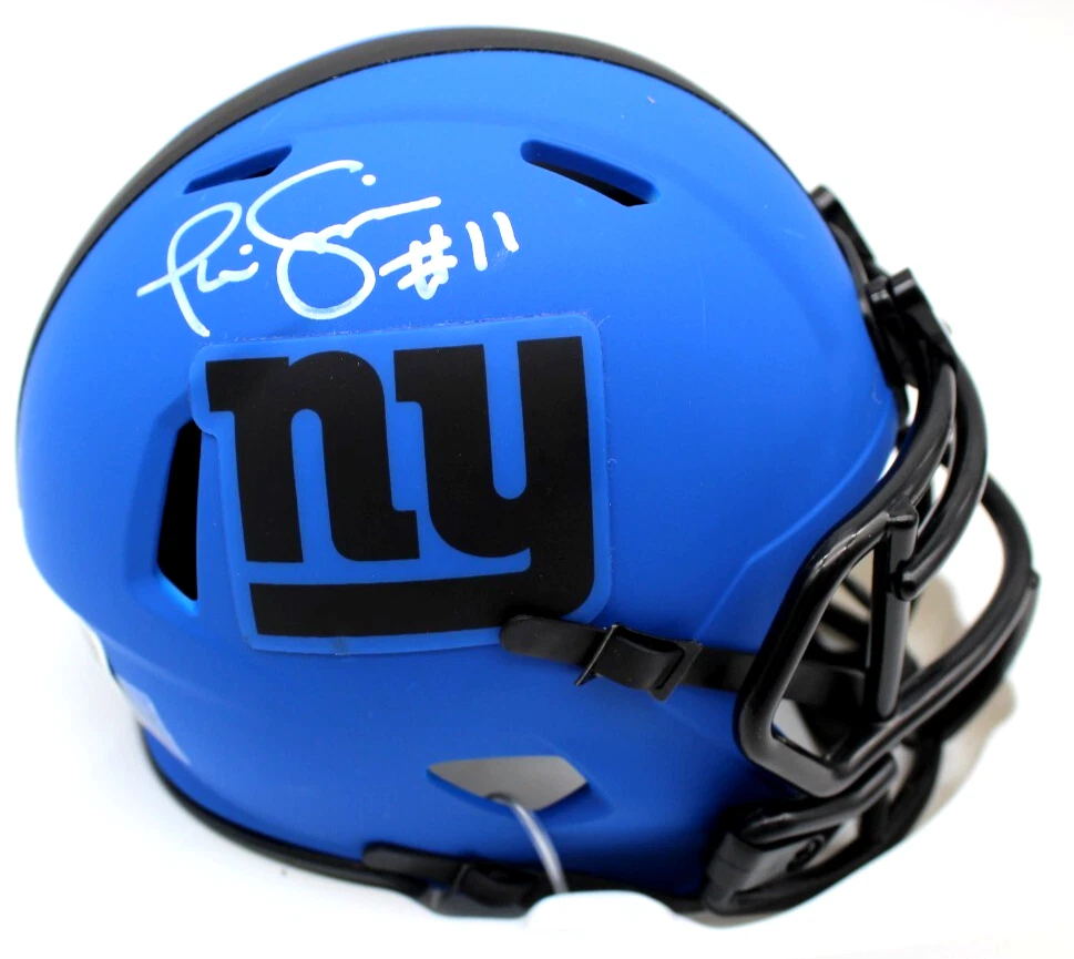 Phil Simms New York Giants Signed Mini Football Helmet w/Beckett COA BS38150