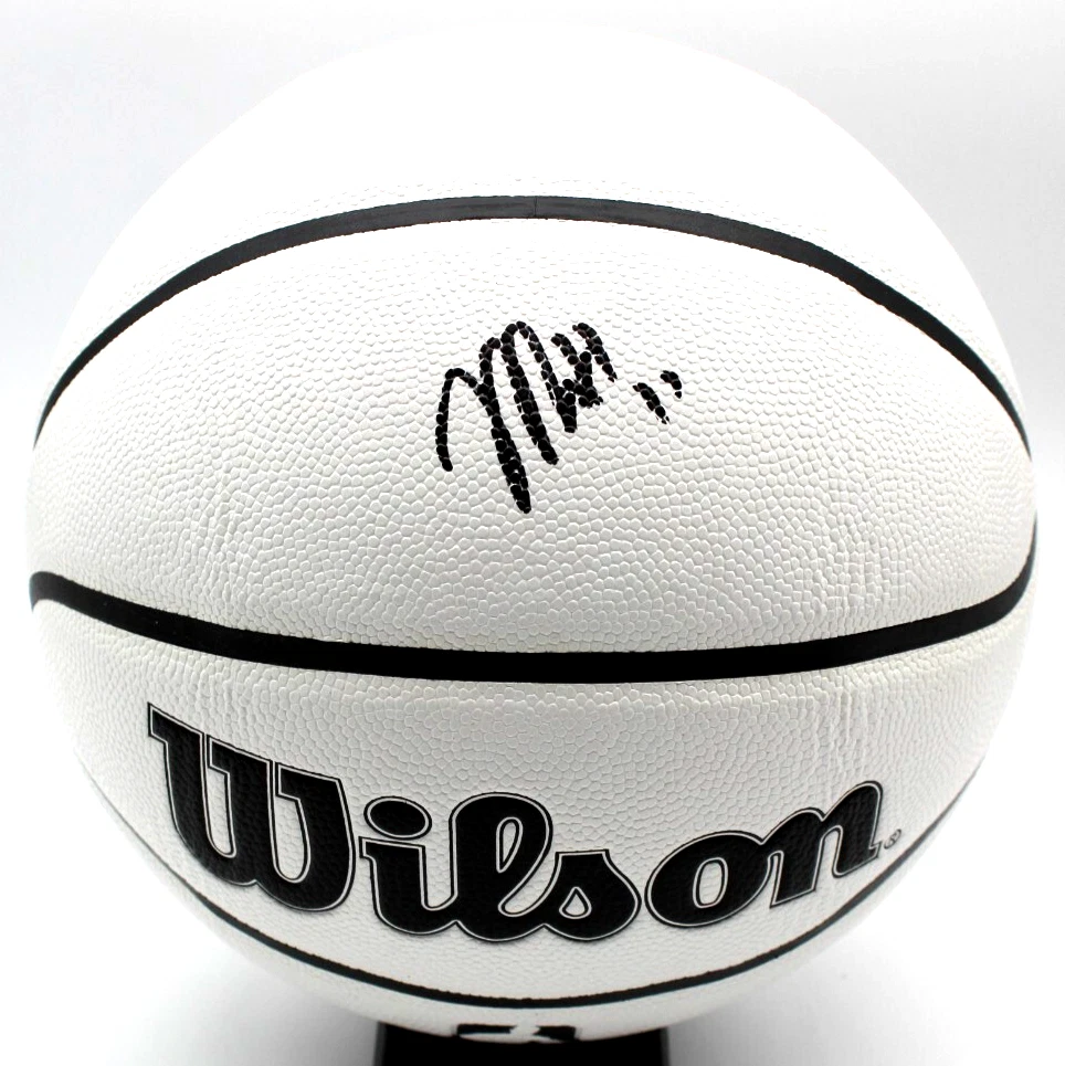 Jase Richardson Michigan State Wilson NBA Signed Basketball W/Beckett BS22799
