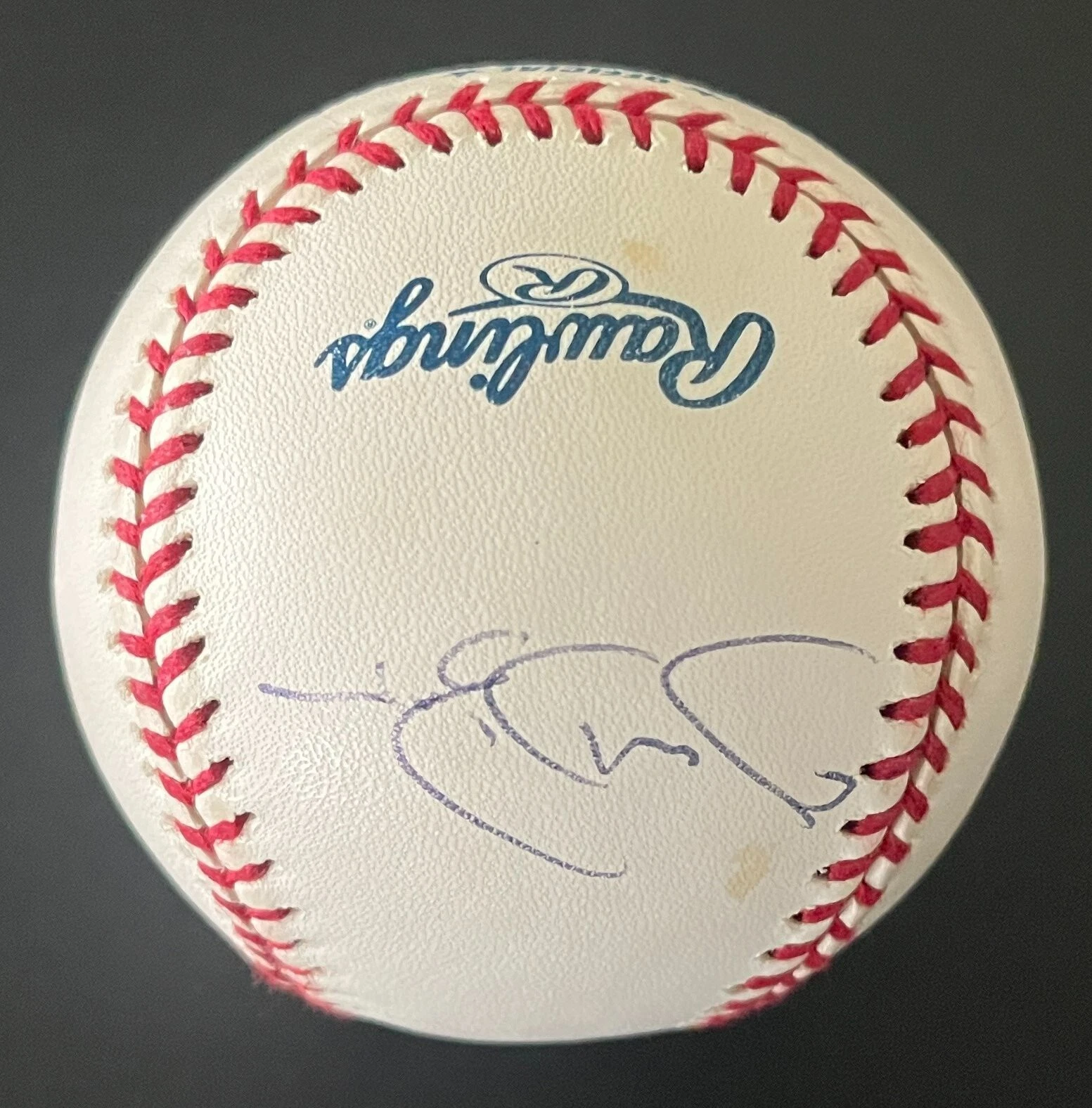 JIM EDMONDS ST. LOUIS CARDINALS SIGNED MLB MAJOR LEAGUE BASEBALL & BECKETT COA