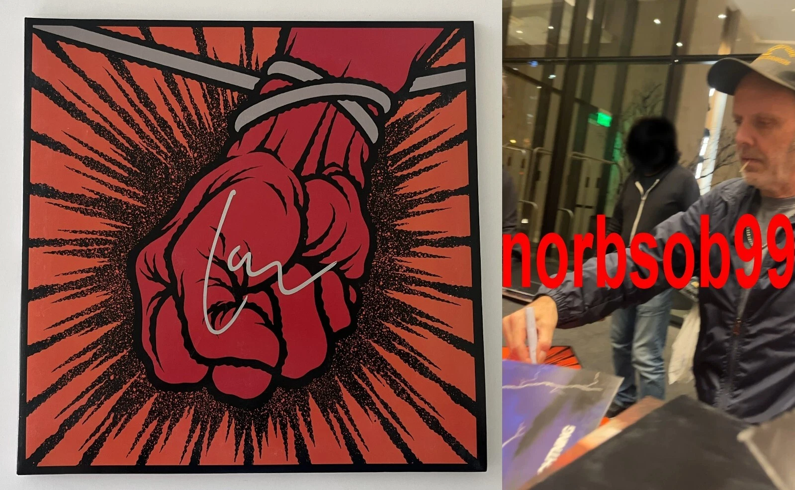 LARS ULRICH SIGNED METALLICA ST. ANGER VINYL ALBUM w/EXACT PROOF & BECKETT COA