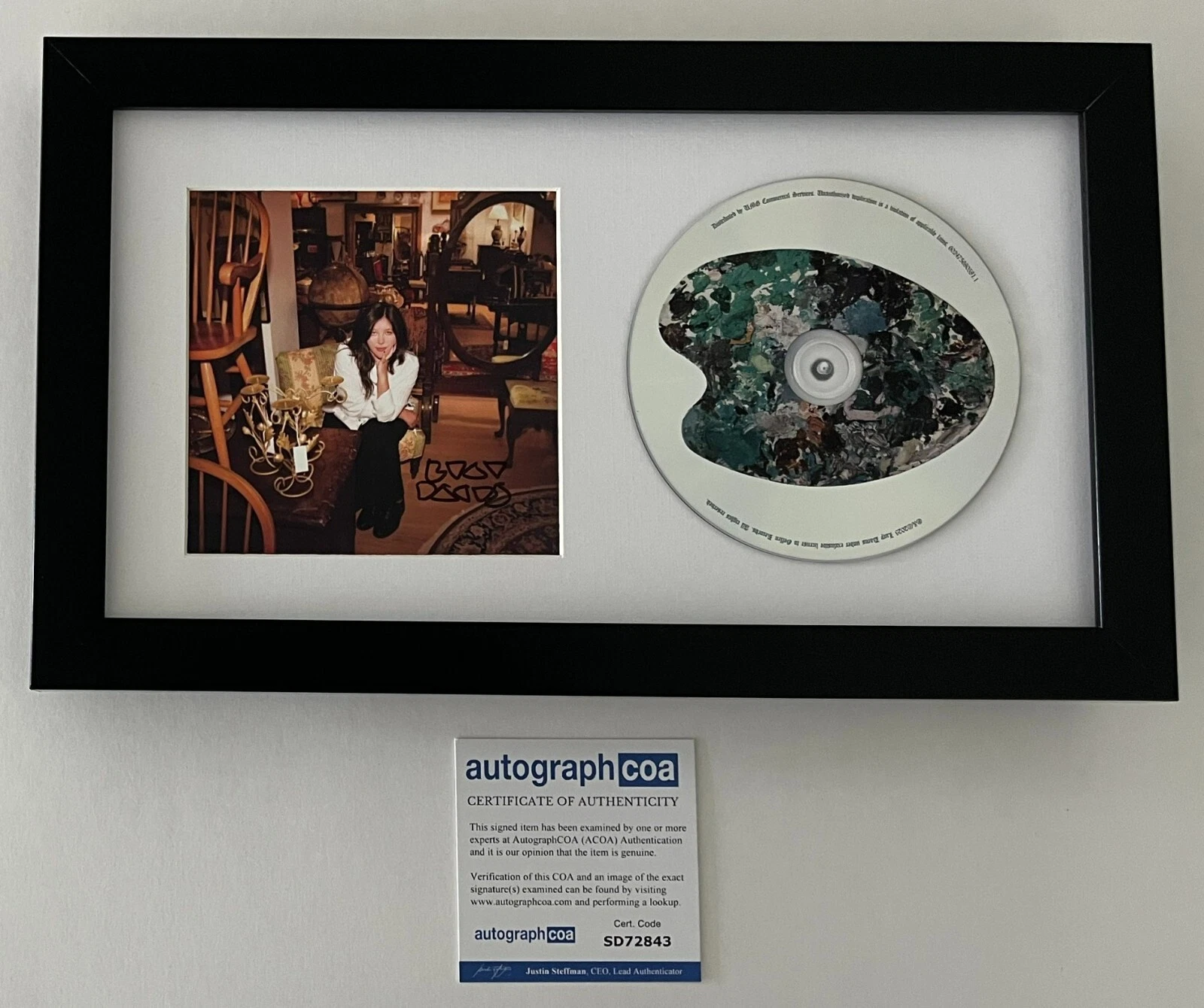 LUCY DACUS SIGNED FOREVER IS A FEELING FRAMED & MATTED CD w/ AUTOGRAPH ACOA COA