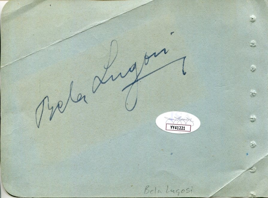 Bela Lugosi Dracula Son of Frankenstein The Wolf Man Horror Signed ...
