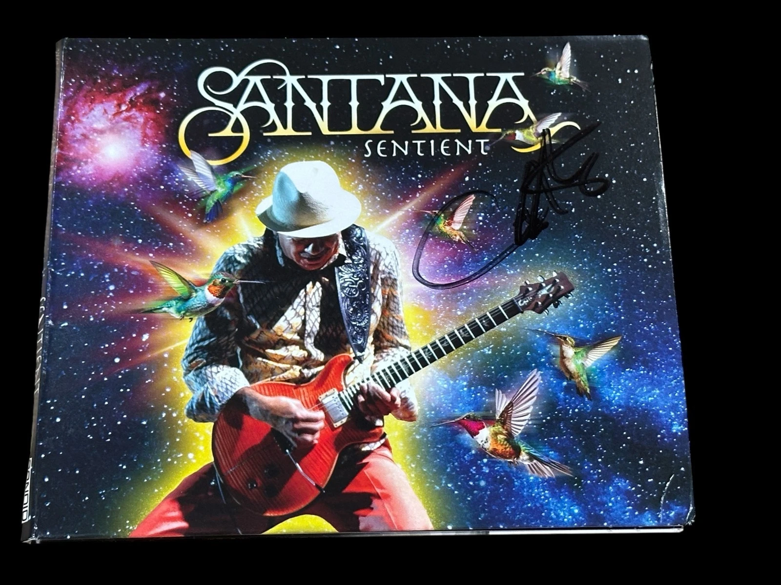Carlos Santana Legendary Guitarist Sentient Signed Autograph New CD