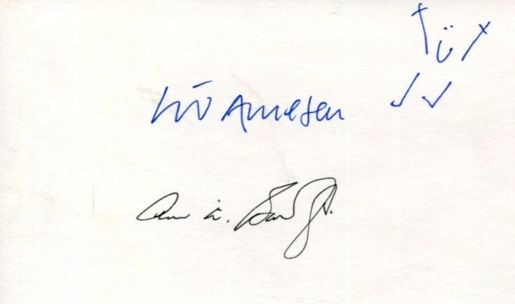 Liv Arnesen Ann Bancroft Arctic Explorers Women Signed Autograph With Sketch